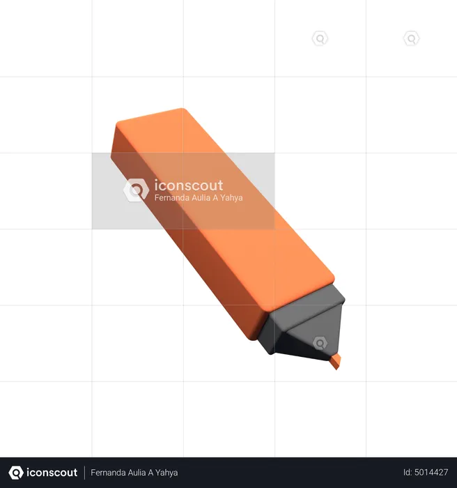 Textmarker  3D Icon