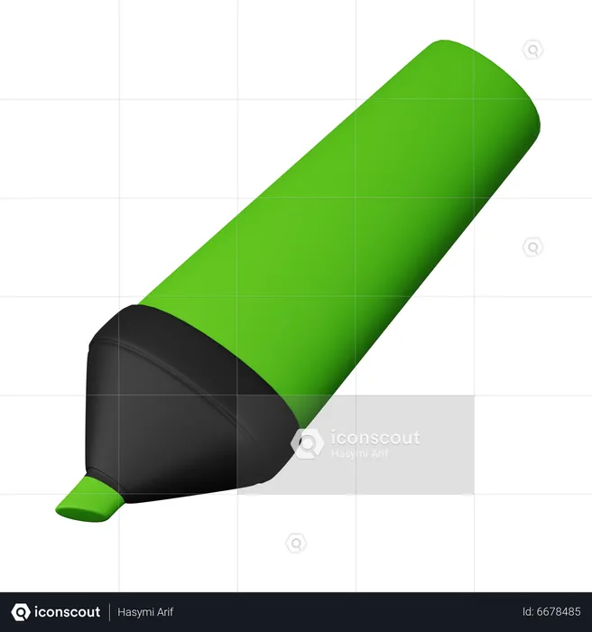 Textmarker  3D Icon