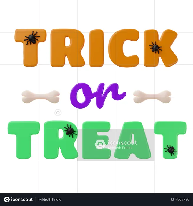 Texto de halloween  3D Icon