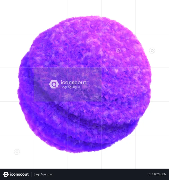 テクスチャ付き球体  3D Icon