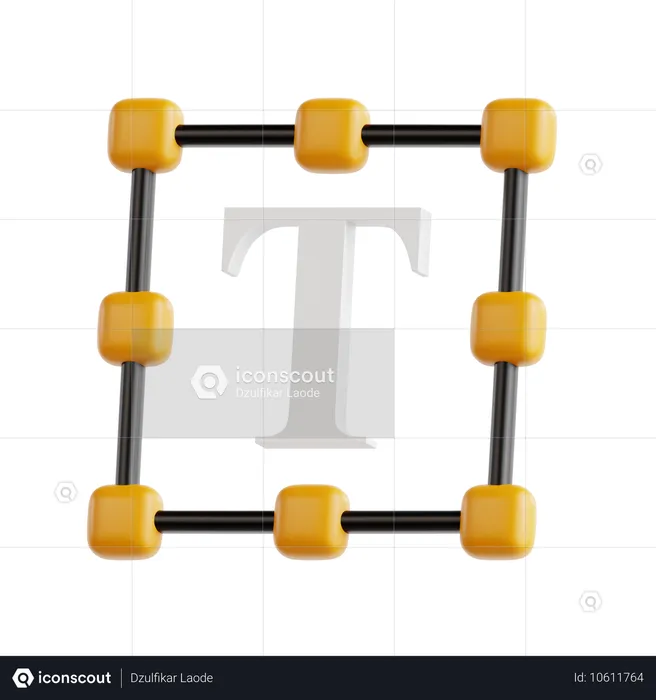 Textwerkzeug  3D Icon