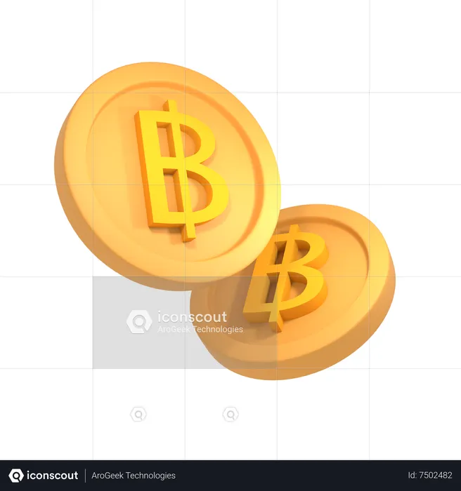 Thai baht  3D Icon