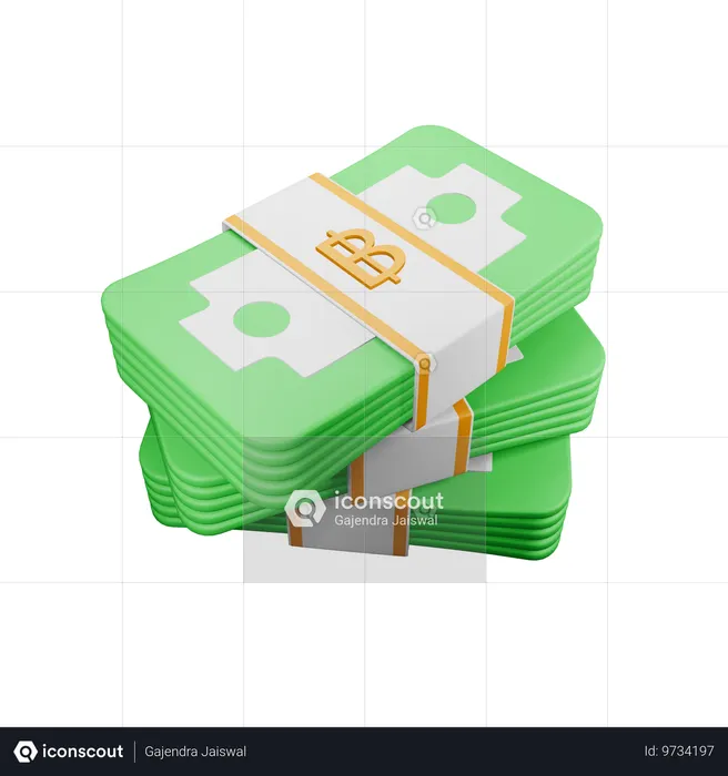 Thai baht  3D Icon