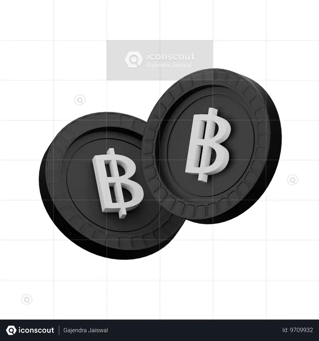 Thai baht  3D Icon