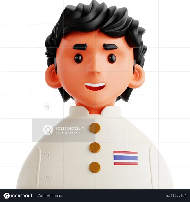 Thai Boy  3D Icon