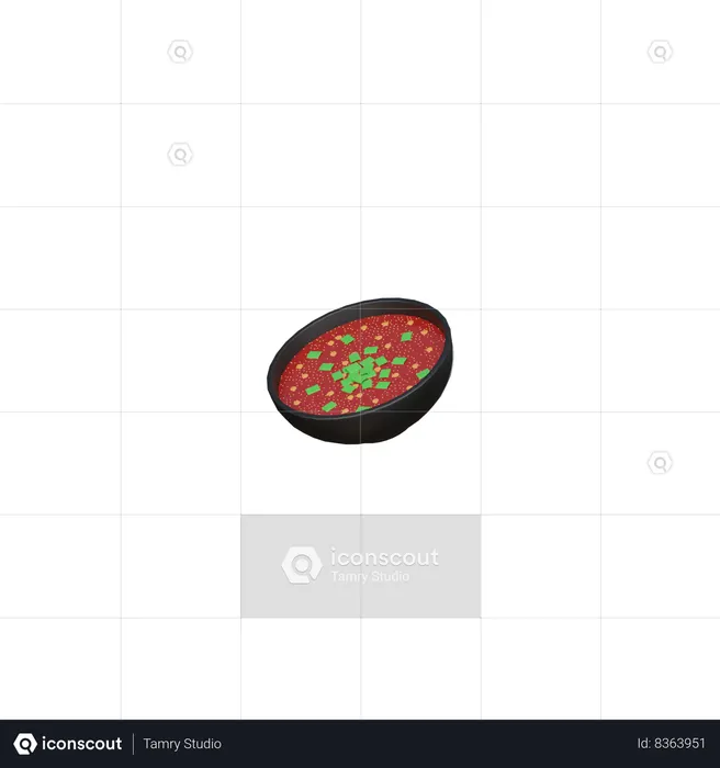 Thai spicy sauce  3D Icon