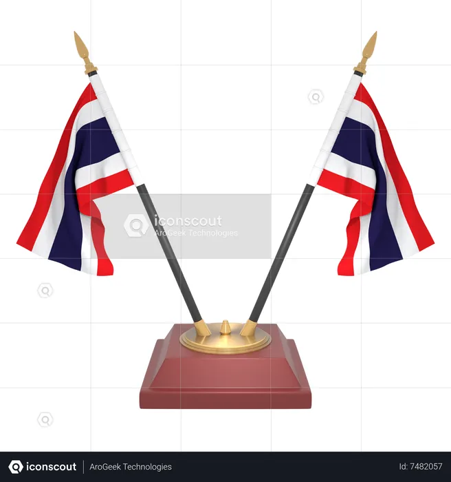 Thailand Flag 3D Icon
