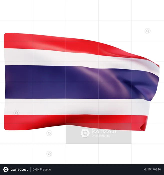 Thailand Flag Flag 3D Icon