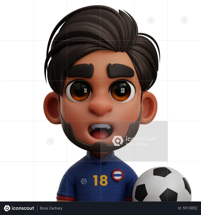 Thailand Player  3D Icon