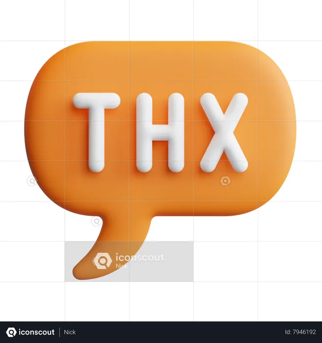 Thank You Emoji 3D Icon