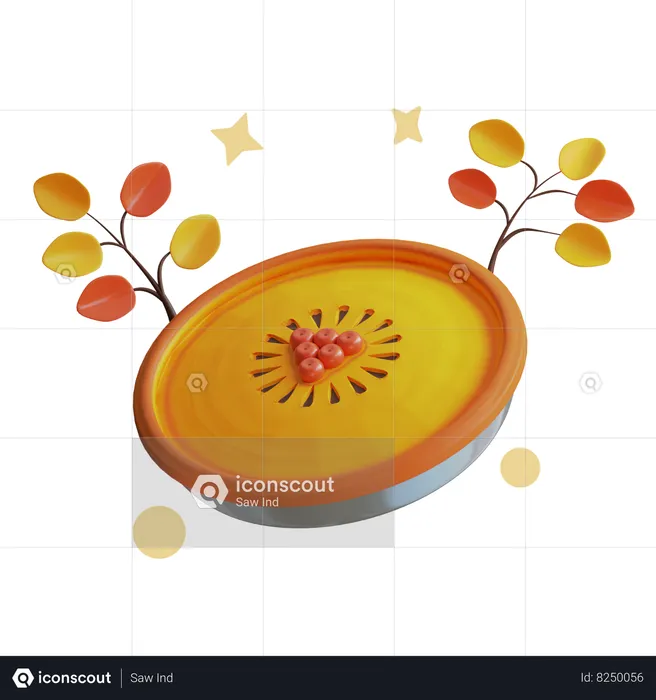 Thanksgiving Pie  3D Icon