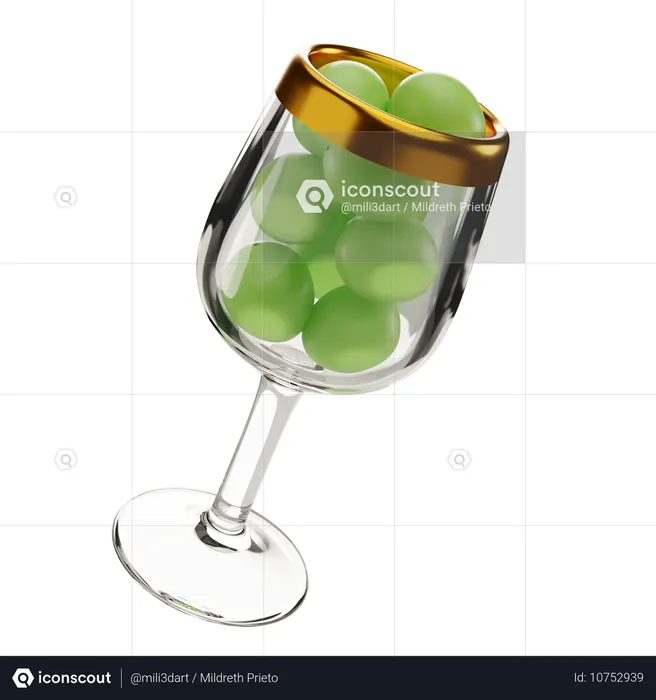 The Grapes Tradition  3D Icon