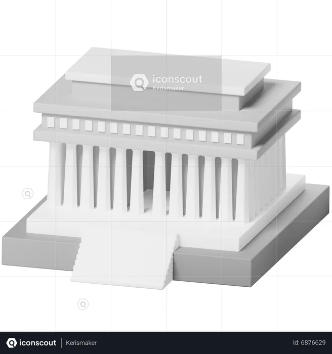 The Lincoln Memorial  3D Icon