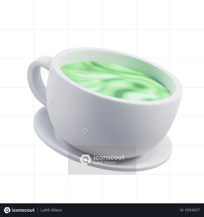 Thé Matcha  3D Icon