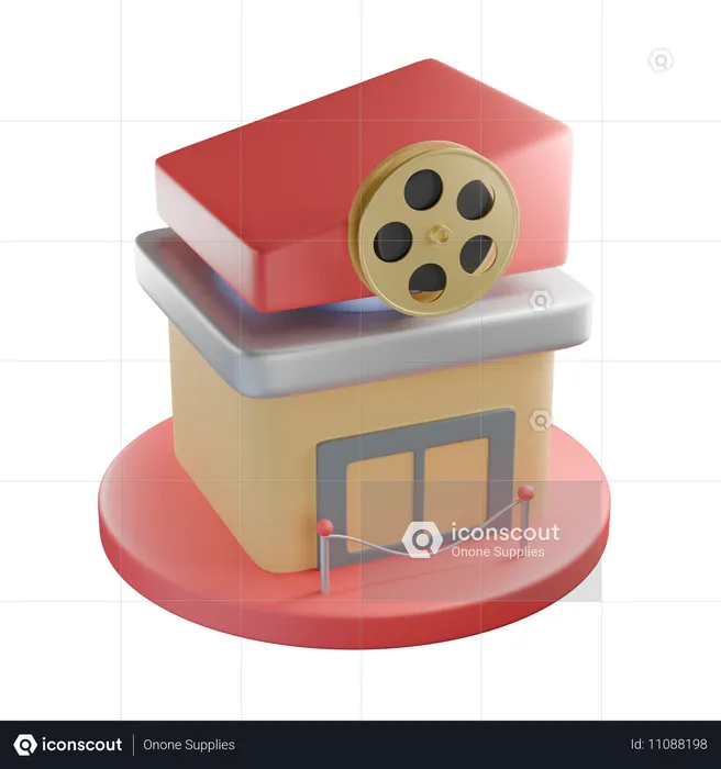 Theater  3D Icon