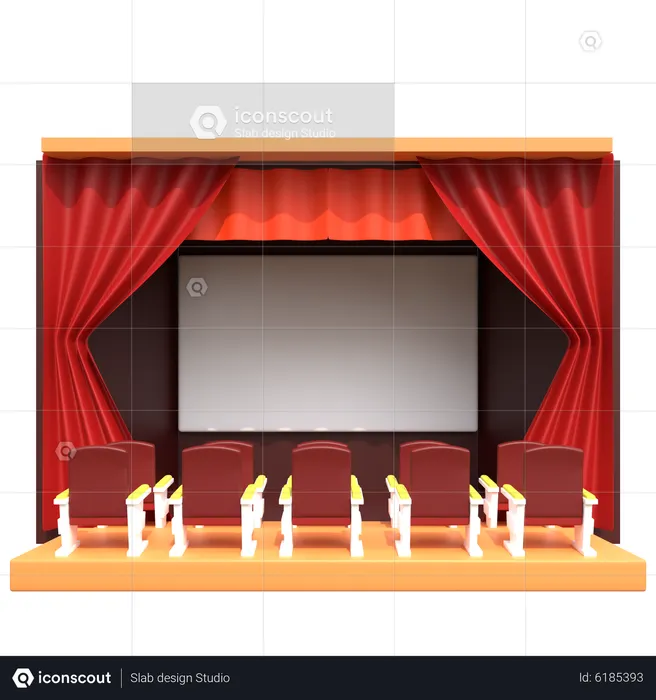 Theatre  3D Icon