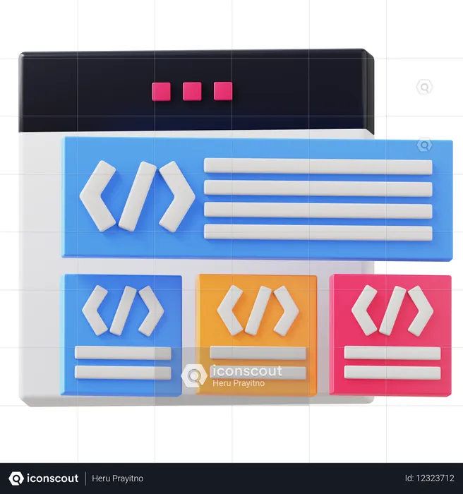 テーマウェブサイト  3D Icon