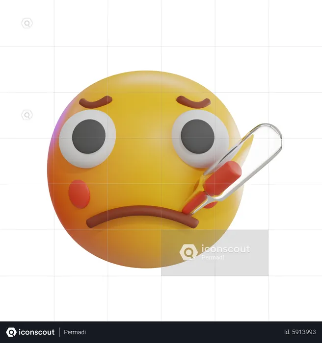 Thermometer Emoji Emoji 3D Icon