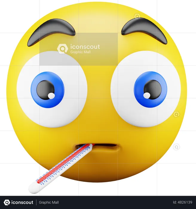 Thermometer Emoji Emoji 3D Icon