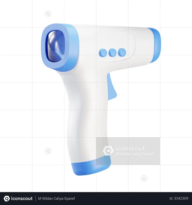 Thermometer Gun  3D Illustration