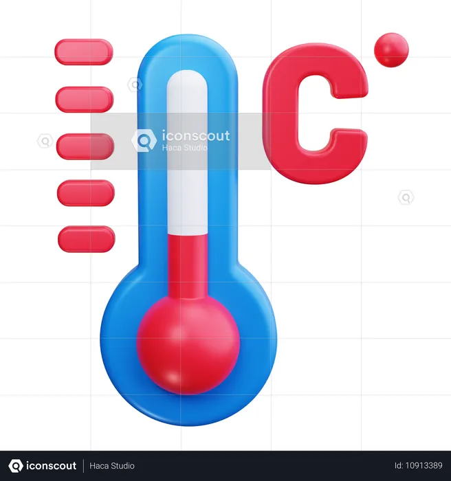 Thermomètre  3D Icon