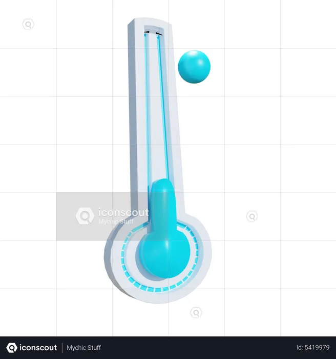 Thermomètre  3D Icon