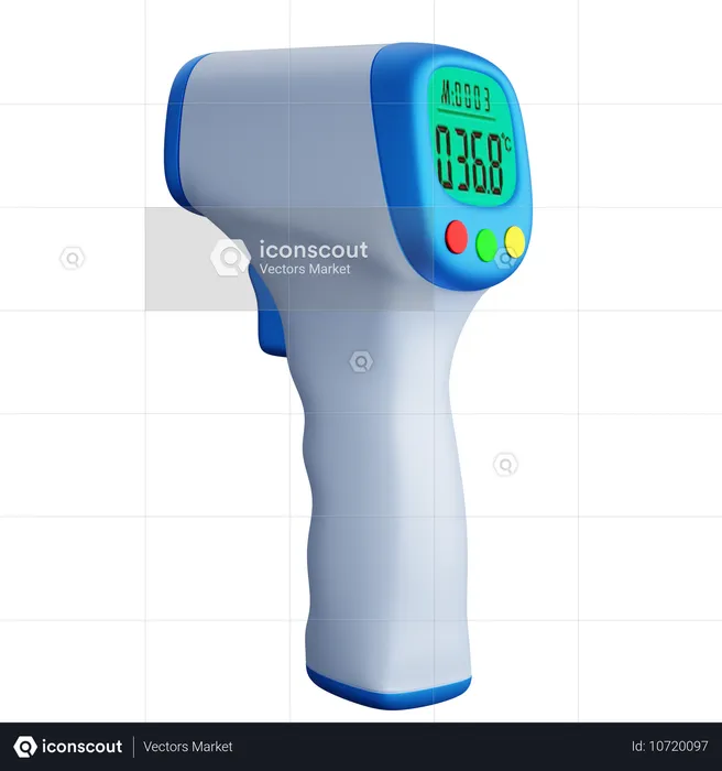 Thermomètre laser  3D Icon