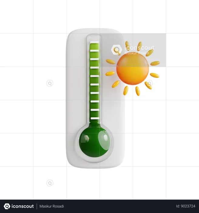 Thermomètre normal  3D Icon