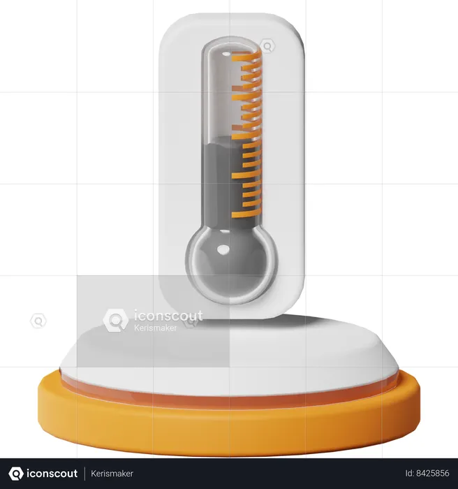 Température du thermomètre  3D Icon