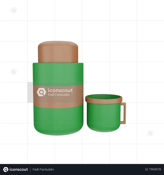 Thermos  3D Icon