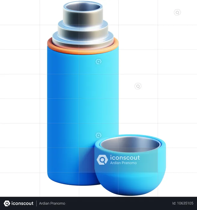 Thermos And Cup  3D Icon