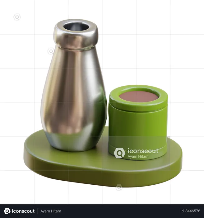 Thermos and Mug  3D Icon