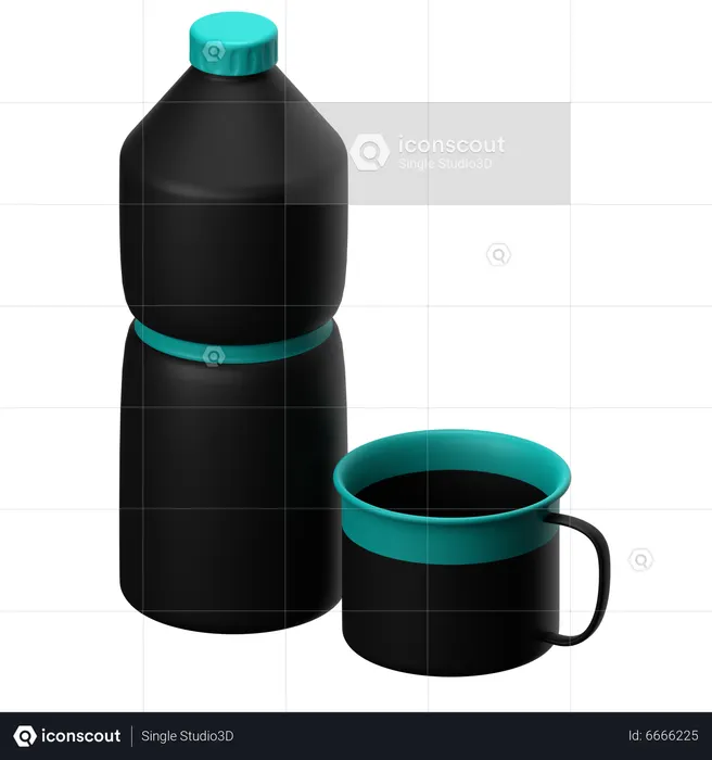 Thermos Bottle  3D Icon