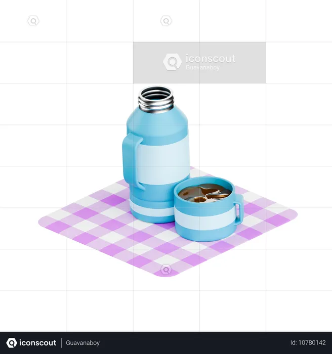 Thermosflasche  3D Icon