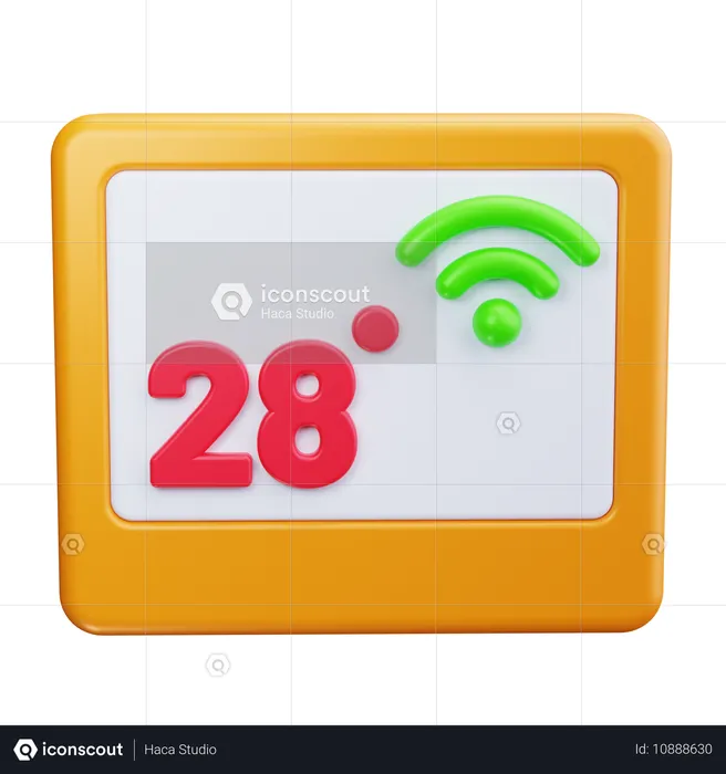 Thermostat  3D Icon