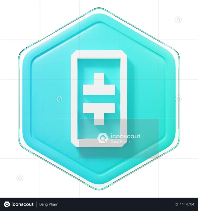 Theta Network (THETA) Badge  3D Illustration