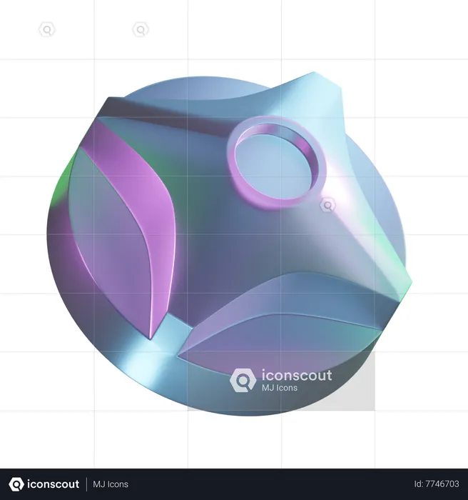 Thick Star Shape  3D Icon