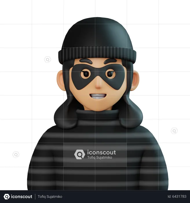 Thief Girl  3D Icon