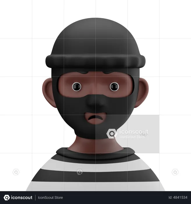 Thief Man  3D Icon