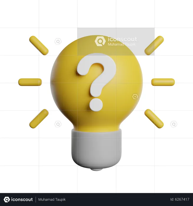 Think Questions  3D Icon