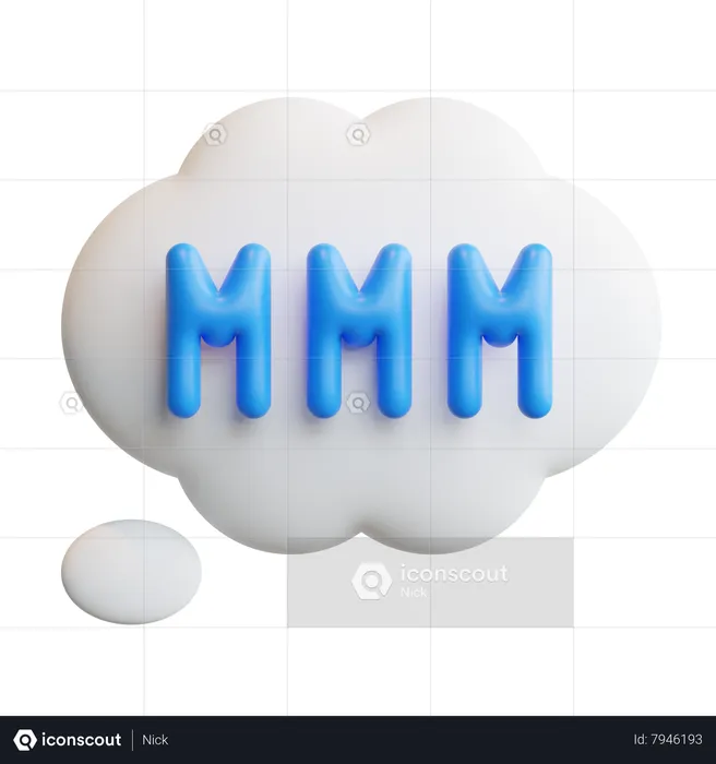 Thinking Emoji 3D Icon