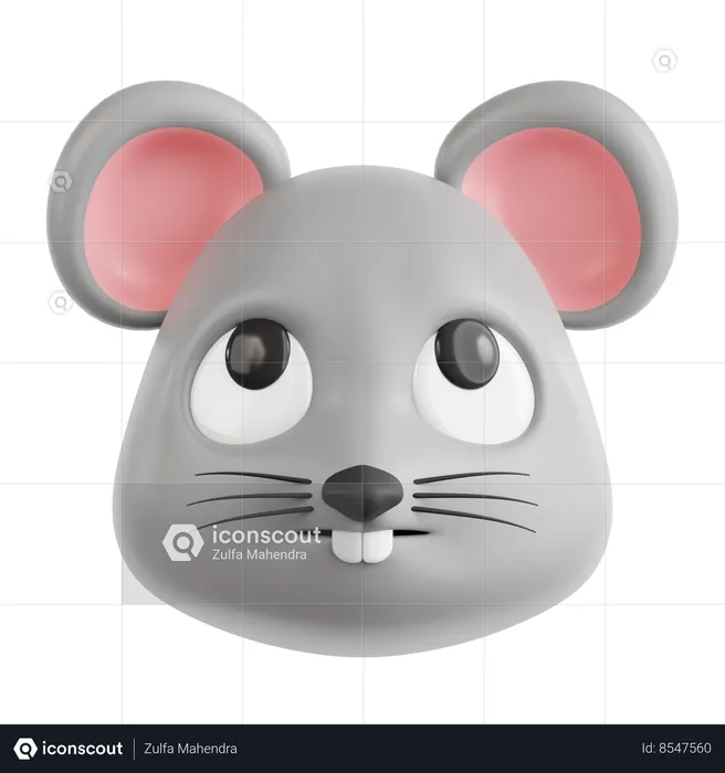 Thinking Mouse  3D Icon