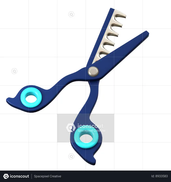 Thinning Scissor  3D Icon