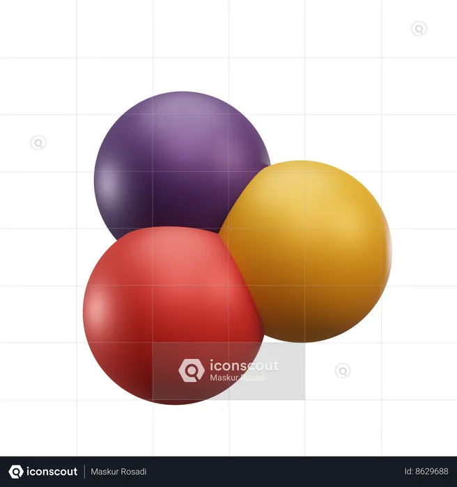 Three ball  3D Icon