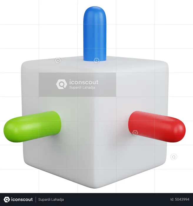 Three Dimensional Cube  3D Icon