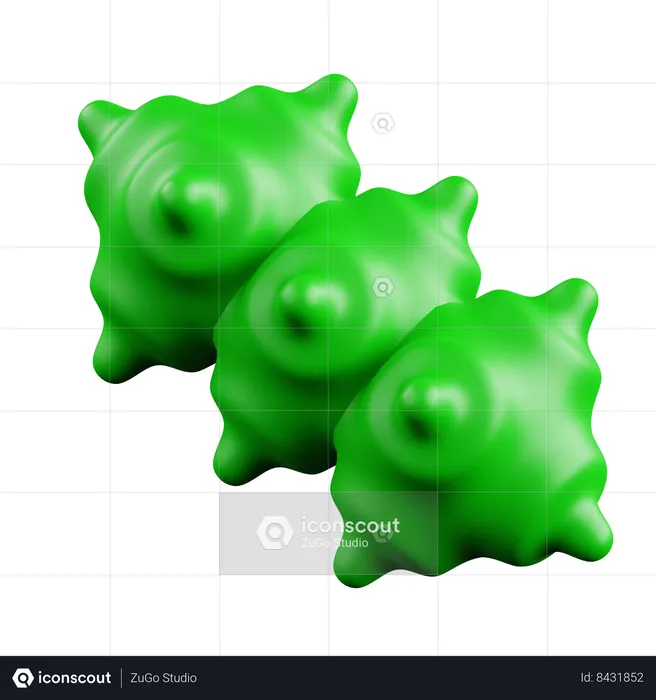 Three Object  3D Icon