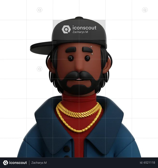 Thug Man  3D Icon