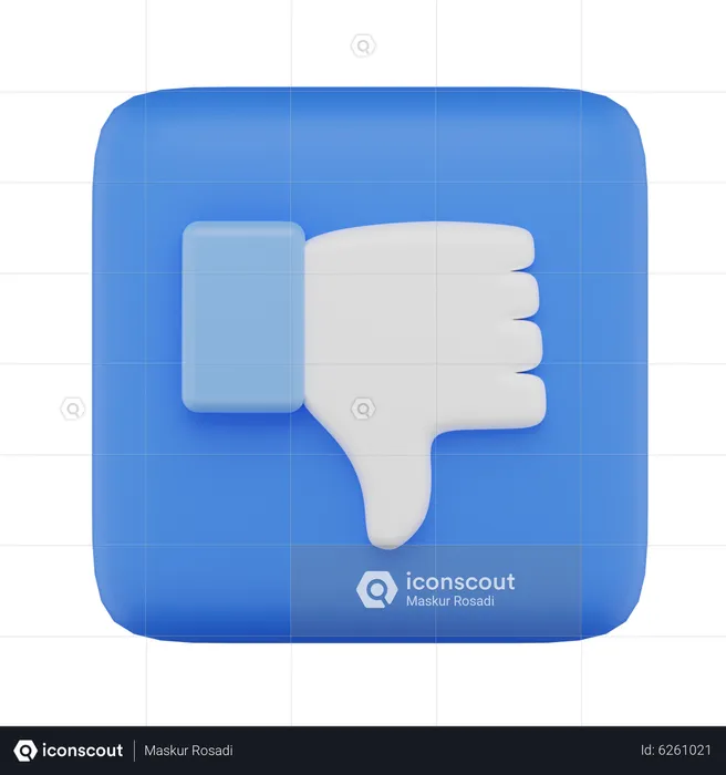 Thumb Down  3D Icon