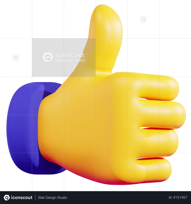 Thumb Up  3D Illustration