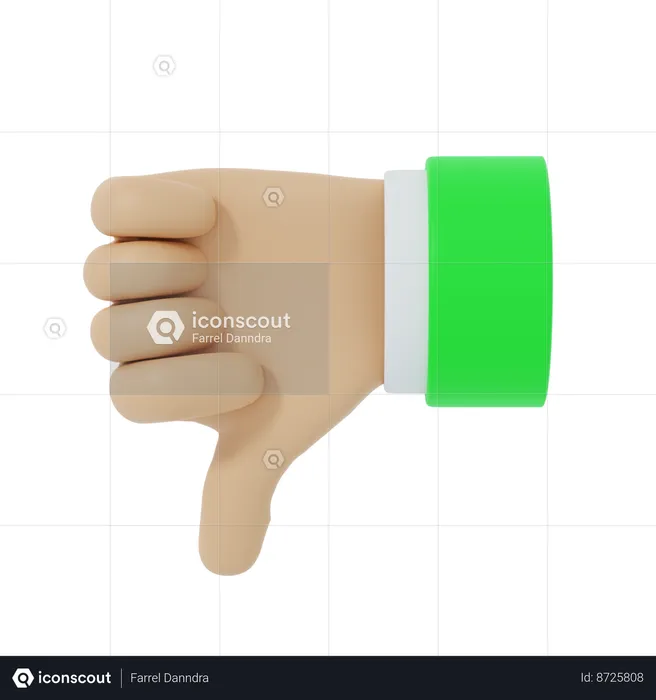 Thumbs down  3D Icon